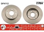 Trw DF4112 - Disco Freno Oe 43512 52050 Per Yaris (P1)