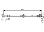 Bosch 1 987 476 399 - Tubo Freno Oe 46210 8H510 Per X-Trail (T30)