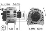 Era 210605A - Alternatore Oe 8111122 Per S60 I (384), S70 (874), S80 I (184), V70 I (875, 876), V70 Ii (285), XC70 (295), XC90 I (275), T4