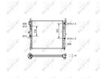 Nrf 55336 - Oe 1635000303 Radiatore, Raffreddamento Motore Per Classe M (W163)