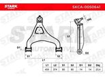 Stark SKCA-0050641 - Querlenker Oe 68051757AA Per Sprinter (W909), Sprinter (W905), Sprinter (W904), Sprinter (W903), Sprinter (W901, W902)