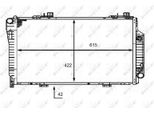 Nrf 58483 - Oe 2025006403 Radiatore, Raffreddamento Motore Per Classe C (W202), Classe C (S202)