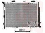 Van Wezel 30002191 Radiatore Radiatore Acqua Radiatore Motore Adatto Per MERCEDES-BENZ Classe E Berlina (W210) Classe E Station Wagon (S210)