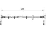 Bosch 1 987 476 413 - Tubo Freno Oe 71736955 Per Uno