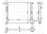 Nrf 54717 - Oe 1685001802 Radiatore, Raffreddamento Motore Per Classe A (W168)
