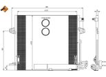 Nrf 35927 - Oe 1645000054 Condensatore Aria Condizionata Con Essiccatore Per Classe M (W164)