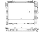 Nrf 50593 - Oe 2025005103 Radiatore, Raffreddamento Motore Per Classe C (W202), Classe C (S202), Clk (C208), Clk (A208)