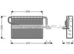 Prasco MSV329 - Evaporatore Oe 2098300158, Impianto Di Climatizzazione Per Classe C (W203), Classe C (CL203), Classe C (S203), Clk (A209), Classe G (W463)