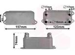 Van Wezel 30013702 - Radiatore Olio Oe 0995001100 Per Classe E (S212), Slk (R172), Classe C (W204), Classe C (C204), Classe C (S204), Cls (C218), Classe E (W212), Classe E (A207), Classe E (C207)