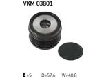Skf Vkm 03801 - Oe 270 155 00 15 Puleggia Di Rinvio Per Classe A (W176), Classe B (W246), Cla (C117), Cla (X117), Classe Gla (X156)