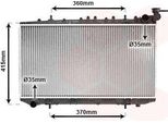 Van Wezel 13002096 - Oe 21410 72J00 Radiatore, Raffreddamento Motore Per Primera (P10)