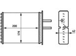 Mahle Ah 161 000S - Oe 5893932 Scambiatore Di Calore, Riscaldatore Per Punto
