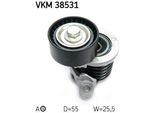 Skf Vkm 38531 Rullo Tenditore, Cinghia Trapezoidale Dentata Oe 6512002270 Compatibile Con Classe C, Glc, Classe S, Slc, Slk, Esprinter, Sprinter