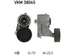 Skf Vkm 38045 Rullo Tenditore, Cinghia Trapezoidale Dentata Oe 1032000470 Compatibile Con Classe C, Classe E, Classe G, Classe S, Sl