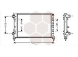 Van Wezel 17002261 - Oe 46749005 Radiatore, Raffreddamento Motore Per Doblo