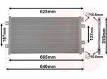 Van Wezel 17005247 - Oe 46799862 Condensatore Aria Condizionata Per Punto