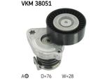 Skf VKM38051 Tendicinghia, Cinghia Trapezoidale Dentata Oe 2712000470 Compatibile Con Clk, Classe E, Classe C, Classe Clc, Slk, Sprinter