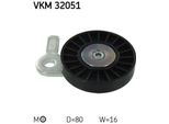 Skf Vkm 32051 - Puleggia Tenditore Oe 46557129, Cinghia A V Per Seicento