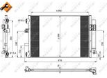 Nrf 350210 - Oe 1703509 Condensatore Aria Condizionata Con Essiccatore Per C-Max, Focus Iii, Grand C-Max