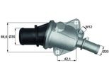 Mahle Ti 105 88 - Oe 46417962 Termostato Acqua Di Raffreddamento Per Brava, Bravo, Marea