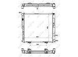 Nrf 53876 - Oe 1245006203 Radiatore, Raffreddamento Motore Per Classe E (W124), Classe E (C124), Classe E (S124)