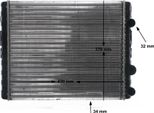 Mahle Cr 42 000S - Oe 6N0121253K Radiatore, Raffreddamento Motore Per Arosa (6H), Lupo (6E1, 6X1), Polo (6N), Polo (6V)
