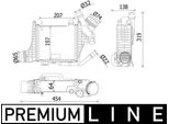 Mahle Ci 541 000P - Intercooler Oe A2640905200 Per Classe E (C238), Classe E (S213), Glc (X253), Glc (C253), Classe C (W205), Classe C (A205), Classe C (C205), Classe C (S205), Cls (C257), Classe E (W213), Classe E (A238)