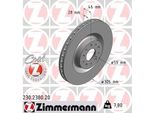 Zimmermann 230.2380.20 - Disco Freno Per 500L (351, 352), Doblo, Combo (X12), Combo Tour (X12)