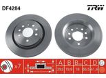 Trw DF4284 - Disco Freno Oe 93188378 Per Croma, Vectra C (Z02), Signum (Z03)