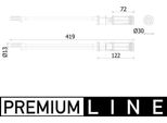 Mahle Ad 299 000P - Oe 1768350000 Essiccatore Aria Condizionata Per Classe Gla (X156), Cla (X117), Cla (C117), Classe A (W176)