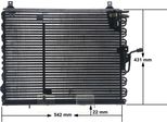 Mahle Ac 150 000S - Oe 124 830 05 70 Condensatore Aria Condizionata Per Classe E (W124), Classe E (A124), Classe E (C124), Classe E (S124)