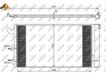 Nrf 35883 - Oe 51782753 Condensatore Aria Condizionata Con Essiccatore Per Panda