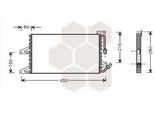 Van Wezel 17005205 - Oe 46479313 Condensatore Aria Condizionata Per Punto