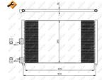 Nrf 35502 - Condensatore Aria Condizionata Oe 51708909 Per Idea, Punto