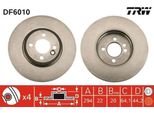 Trw DF6010 - Disco Freno Oe 6 858 652 Per R50, R53, R56, R52, R57, R55, R58, R59