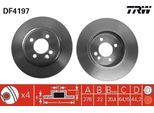Trw DF4197 - Oe 34 11 1 502 891 Disco Freno Per R50, R53, R52