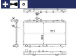 Mahle Cr 1314 000S - Radiatore Oe 71742136, Raffreddamento Motore Per Sedici