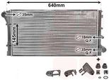 Van Wezel 17002295 - Oe 51759807 Radiatore, Raffreddamento Motore Per Panda