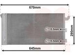 Van Wezel 17005406 - Oe 51782753 Condensatore Aria Condizionata Con Essiccatore Per Panda