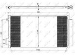 Nrf 350061 - Oe 51887955 Condensatore Aria Condizionata Con Essiccatore Per Tipo, 500L (351, 352)