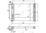 Nrf 58015 - Oe 7776507 Radiatore, Raffreddamento Motore Per Brava, Bravo, Marea