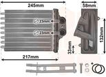 Van Wezel 17006304 - Oe 77362540 Scambiatore Di Calore, Riscaldatore Per 500 (312), Panda