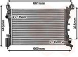 Van Wezel 17002318 - Oe 55700447 Radiatore, Raffreddamento Motore Per Punto