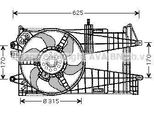 Prasco FT7519 - Ventola Radiatore Oe 46745051 Per Punto