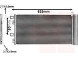 Van Wezel 06005256 Condensatore Climatizzatore Condensatore Climatizzatore Per Mini Hatchback (R50, R53) + Essiccatore
