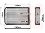 Van Wezel Scambiatore Di Calore Per Riscaldamento Interno 17006220 Per Fiat Punto (188)