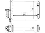 Mahle Ah 18 000S - Oe 46722587 Scambiatore Di Calore, Riscaldatore Per Seicento