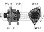 Era 210201A - Alternatore Oe 46532667 Per Brava, Bravo, Doblo, Marea, Multipla, Palio, Siena, Stilo