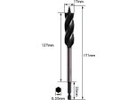 Inf Punta Forstner A Quattro Scanalature E Quattro Taglienti Per Lavorazione Del Legno 17 Mm