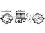 Prasco BW8461 - Motore Soffiante Oe 64113422646 Per R56, R60, R57, R55, R61, R59, R58
